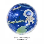 18inch round space theme foil balloons birthday party decorations  event party supplies  event decoration