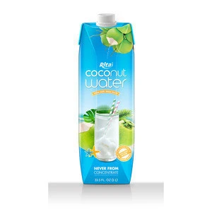 1L OEM Private Label Aseptic Pak UHT Young Vietnam Coconut Water