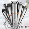 1pcs All 6in1 Rechargeable Hair Clipper For Men Waterproof Wireless Electric Shaver Beard Nose Ear Shaver Hair Trimmer Tools
