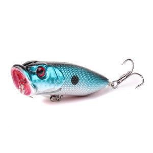 1pcs Popper Fishing Lures 5 colors hard bait 6.5cm 13g fishing bait 6# fishhooks fishing tackle Crankbait Wobblers XY-203