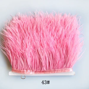 1ply 2ply 3 ply strip ostrich feather fringe trim for dressing skirt millinery hat costume bag decoration