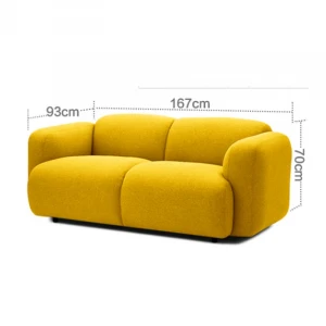 2 Seats Sofa Living Room Sofa Furniture Sofa