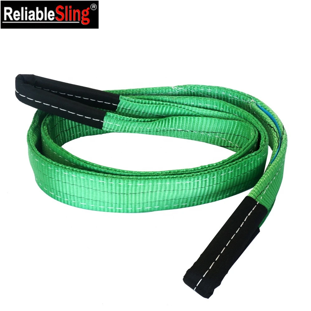2 Ton Color Code Lifting Belt Sling Lifting Rope With Custom Logo