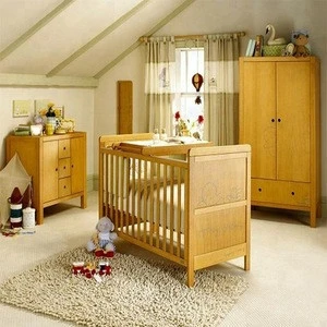2018 Antique Wood Baby Crib bedromm furniture