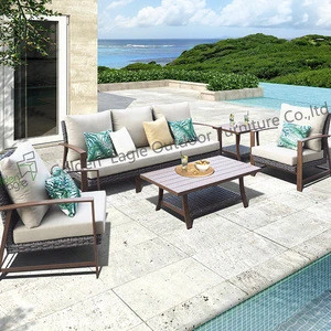2018 new design and popular wicker garden furniture sofa set