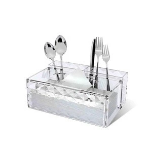 2018 Wholesale new popular good quality clear acrylic tissue box for home hotel