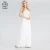 Import 2019 Evening Dress Long Gown Ladies White Bridesmaid Dresses for Girls from China