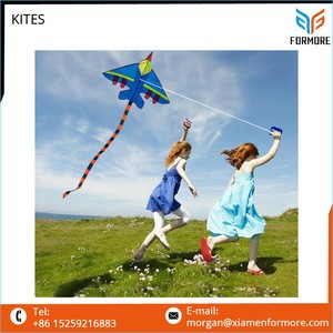 2019 Hot Sale High Quality Cartoon Folding Long Tail Fighter Kites for Kids