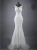 Import 2020 Autumn New White Lace Fishtail Bride Wedding Dress Was Thin Shoulders Tail Large Size Wedding Dress from China