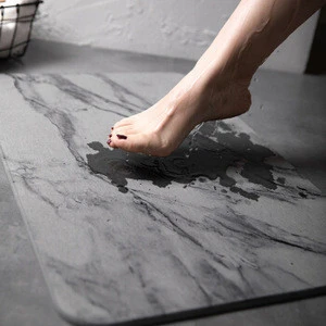 2020 best bath mat for shower absorbent diatomaceous earth diatom mat anti slip diatomite bath mat