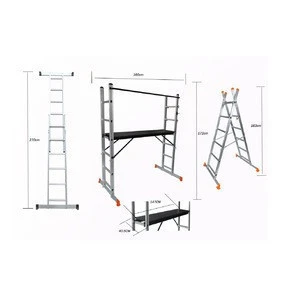 2020 Hot Selling High Quality 2x6 Aluminium Scaffold Ladder