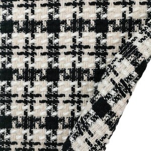 2020 new fashion yarn dyed houndstooth tweed fabric