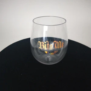 2020 New product glitter party plastic wine cup