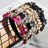 2020 personalized palace geometric glass diamond full diamond headband fashion temperament prom bridal hair accessories