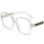 Import 2020 Ready Goods High Quality Logo Clear Men Wholesale Women PC Square Optical Frame Spectacle Eyeglasses Frames Eyewear 3849 from China