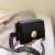 Import 2020 Trends Women Patent Leather Handbags Contrast Color Messenger Crossbody Shoulder Bag Small Square Bag With Wide Bag Strap from China
