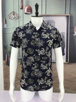 2020 Wholesale Fashion Striped Men Shirt Office Uniform Shirt T-shirt