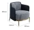 Import 2020 Wholesale luxury european modern customized home furniture single sofa leisure chair for living room from China