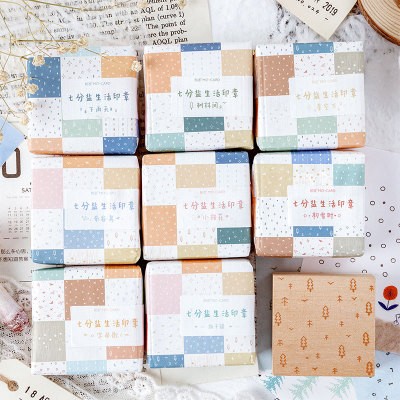 2020 wooden rubber stamp set for  Scrapbook craft DIY stamps seal in stock wholesale