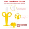 2021  Food Grade Safe Soft Silicone Vegetable Banana Shape BPA Free Baby Teether Toy
