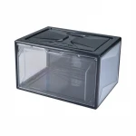2021 Front Open Stackable Organizer Clear Transparent Shoe Storage Box