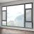 Import 2021 hot selling clear glass aluminum frame casement double glazed windows from China