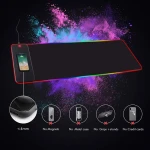 2021 New Arrival Wireless Charging Mouse Pad Large RGB Gaming Mouse Pad LED Light Rubber Gaming Mouse Pad
