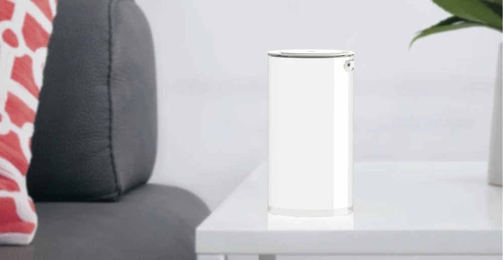 2021 New Simple Cylinder Design White Ultrasonic Humidifier  Air Cool Mist Refresher Humidifier with Dimmable Lighting