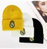 2021 Soccer Gift Items Custom Football Club Knit Hat Team Soccer Embroidery for Football Fan