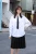 Import 2021 Summer Women Shirts Long Sleeve Plain Loose Oversized Blouses Female Tops Drop Shoulder Japanese JK Style School Uniform from China