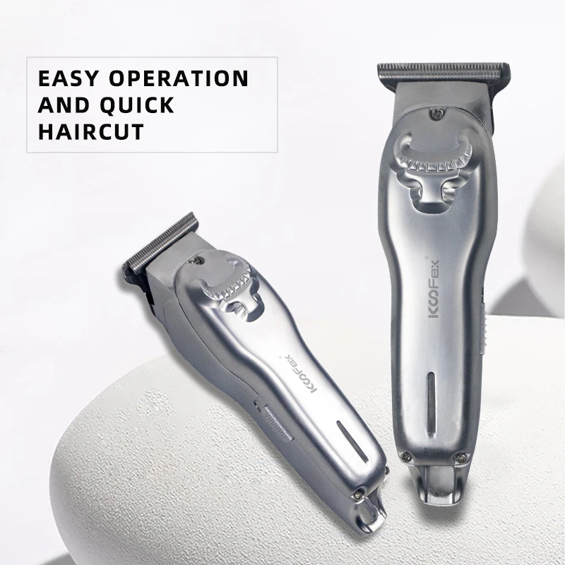 2021KooFex New Style Small All Metal Machine Body USB Charger Mini Stainless Steel Cutter Shave Hair Trimmer