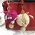 Import 2021Wholesale Beautiful Color Fur Ball Pendant Car Key Chain Tassel Keychain KC384V from China