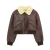 Import 2023 winter new European and American womens fur one short double-sided jacket coat from China