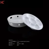 22-6711 Wholesale Sustainable food grade Melamine Dinnerware Set round Dry Ice Plate with 5 Compartment Dishes for Restaurants