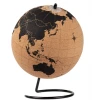 25cm Black Color Cork World Globe