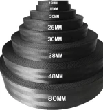 25mm 38mm Black Polyester Car Seat Belt Webbing  3 buyers