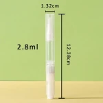 2.8ml high quality clear nail polish pen small plastic container for gel polish empty round Ready to ship Nail Polish Pen