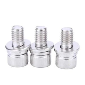 304 Stainless Steel Cup Head Hexagon Socket Three Combination Screw With Flat Spring Washer Bolt Combination Screw