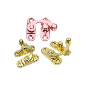 31x28mm Custom Colors Znic Alloy Padlock Hasp Hook Lock For Mini Jewelry Wooden Box With Screws Furniture Hardware