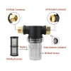 3/4 inch Garden Hose Water Filter Attachment Pressure Water Inlet Filter With Mesh Screen Home Garden Mini Filter