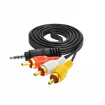 3.5mm Stereo Plug Male To 3RCA Male Jack Plug Audio video Cable adapter for TV Home Car Stereo AV Cord