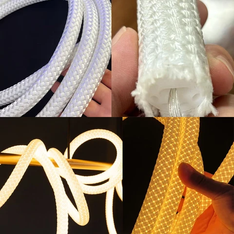 Buy 360 Lighting Led Neon Rope Lights Round Tube Warm White Led Strip ...