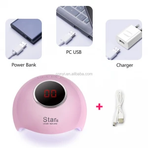 36W mini home use gel uv light nail dryer gel nail polish led lamp dryer with USB cable