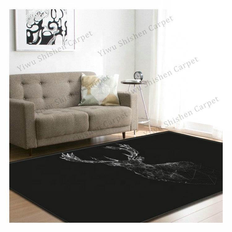 3D Printed Custom Washable Home Sofa Living Room Carpet Floor Mat for Living Room