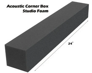 3&quot;x 24&quot;acoustic Studio Soundproofing Foam Corner Bass Block