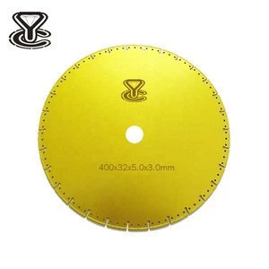400mm diamond coated brazed circular saw blade for cast iron metal concrete reinforcement steel bar marble granite nature stone