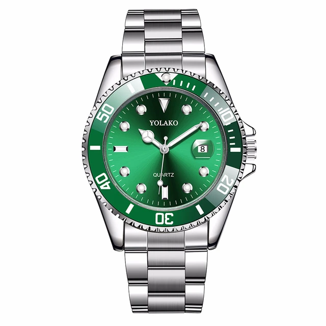 4053 YOLAKO Brand Men Stainless Steel Business Watches With Calendar Luxury Male Sport Watch Quartz Clock Relogio Masculino