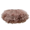 4755/ Small MOQ for customer spring cute multi layer tulle short kids skirt for little girls