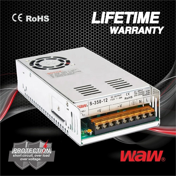 48v 8.33a 400w S-400-48 ac to dc 110V/220V Switching Power Supply CCTV power supply with CE ROHS approved