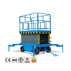 500kg Mobile Hydraulic Small Scissor Lift/ 16m Electric Lift Platform Scissor Lifter For Sale